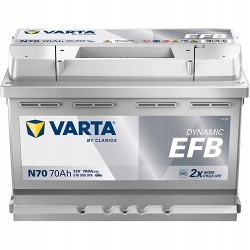 Akumulator Varta Blue Dynamic EFB START&STOP 70Ah 760A N70