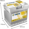 Akumulator 50Ah 540A 12V Varta Dynamic AGM A9