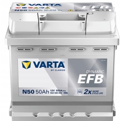 AKUMULATOR 50AH 550A 12V VARTA DYNAMIC EFB START STOP N50 P+