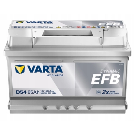 AKUMULATOR 65AH 650A 12V VARTA DYNAMIC EFB START STOP D54 P+
