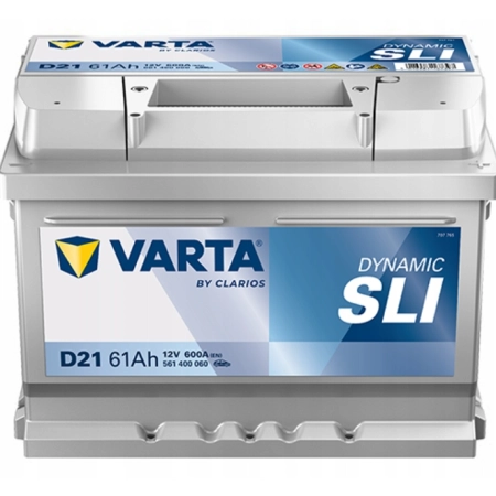 Akumulator Varta Dynamic SLI 61AH 600A D21 P+