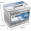 AKUMULATOR 60AH 540A 12V VARTA DYNAMIC SLI D43 L+