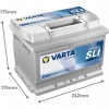 AKUMULATOR 60AH 540A VARTA DYNAMIC SLI D59 P+