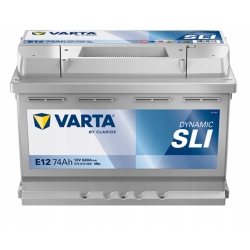 AKUMULATOR 74AH 680A 12V VARTA DYNAMIC SLI E12 L+