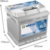 AKUMULATOR 45AH 400A 12V VARTA DYNAMIC SLI B19 P+
