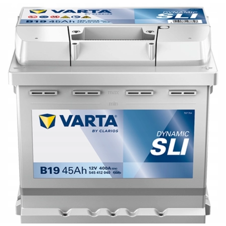 AKUMULATOR 45AH 400A 12V VARTA DYNAMIC SLI B19 P+