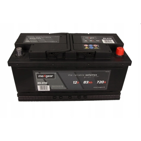 Akumulator Maxgear 12V 83 Ah 720 A prawy +