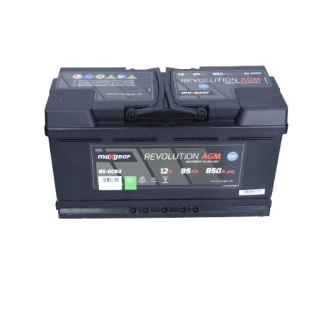 Akumulator Maxgear 12V 95Ah 850A AGM prawy + Start Stop