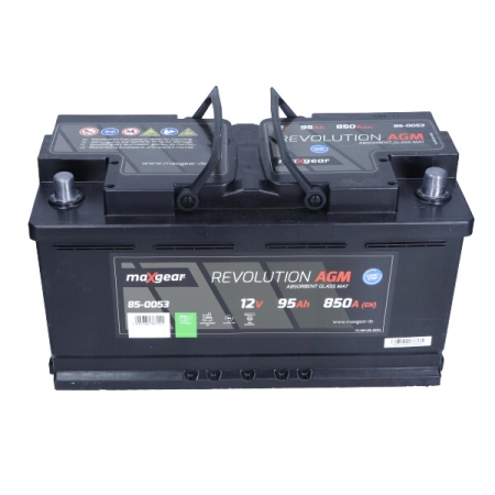 Akumulator Maxgear 12V 95Ah 850A AGM prawy + Start Stop