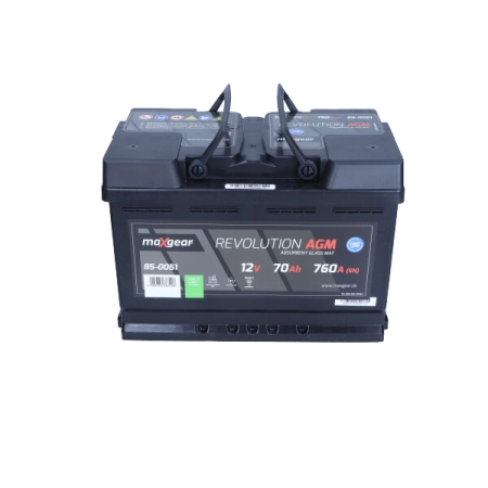 AKUMULATOR MAXGEAR 12V 70Ah 760A AGM P+ START STOP