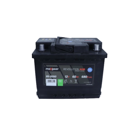 AKUMULATOR MAXGEAR 12V 60AH 680A P+ AGM START STOP