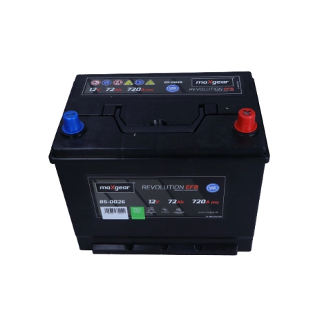 AKUMULATOR MAXGEAR 12V 72Ah 720A EFB JAPAN P+ START STOP