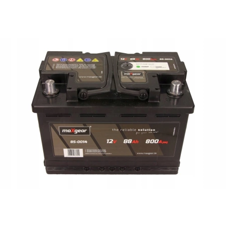 Akumulator Maxgear 12V 88Ah 800A Prawy +