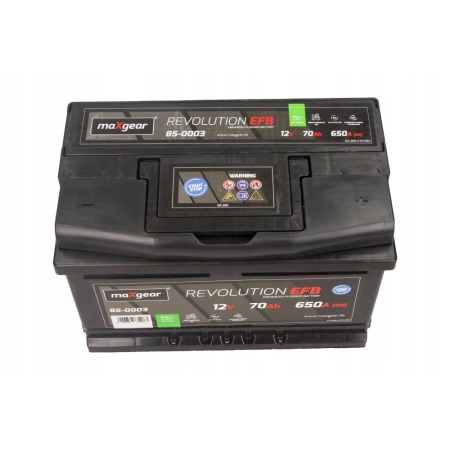 AKUMULATOR MAXGEAR EFB 12V 70Ah 650A START-STOP P+