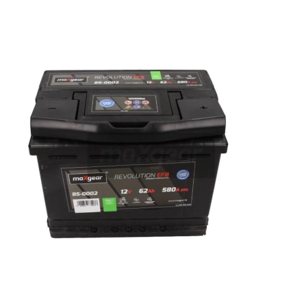 Akumulator Maxgear EFB 12V 62Ah 580A START-STOP P+